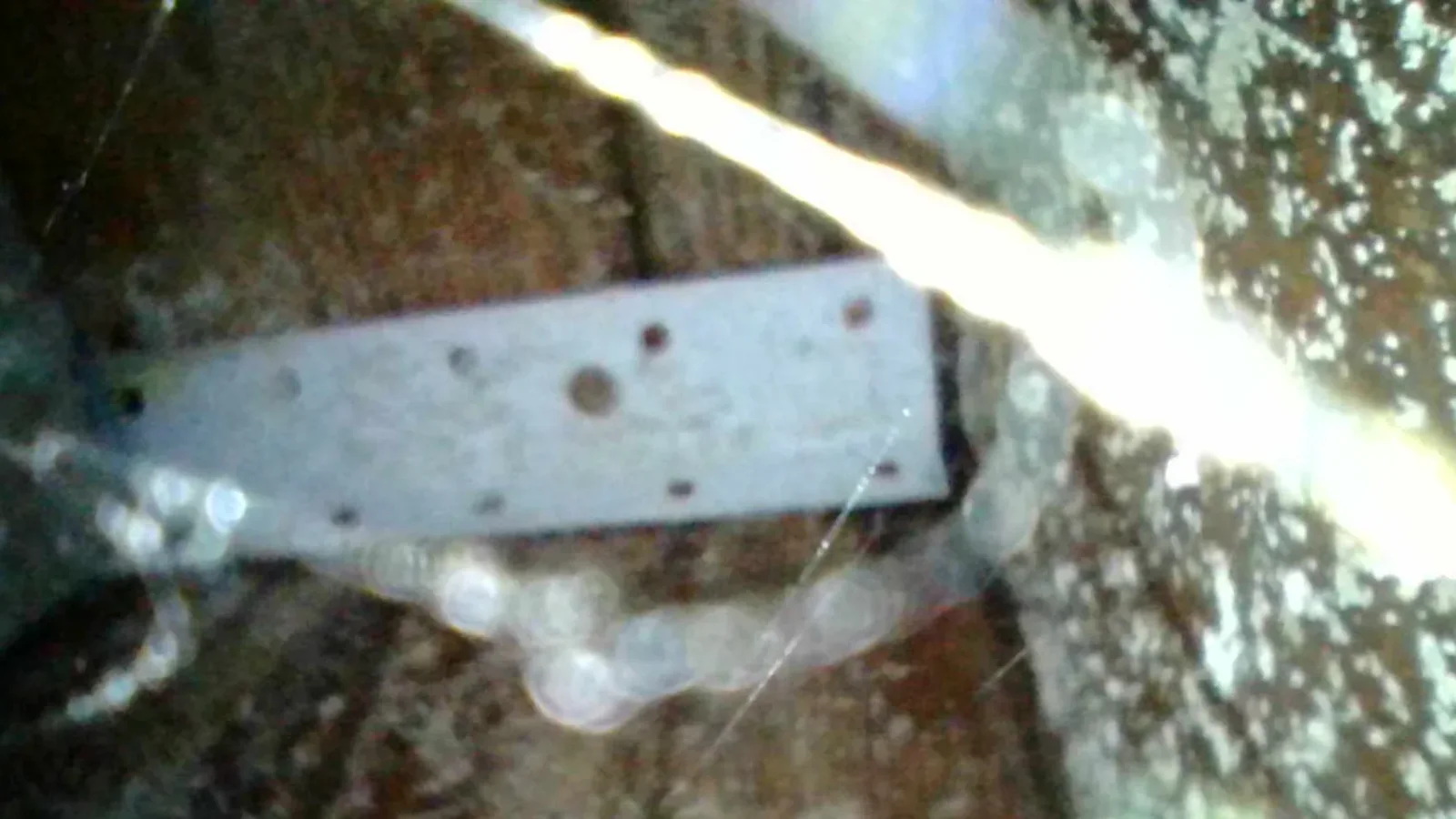 Inspection photo: balcony framing metal connector