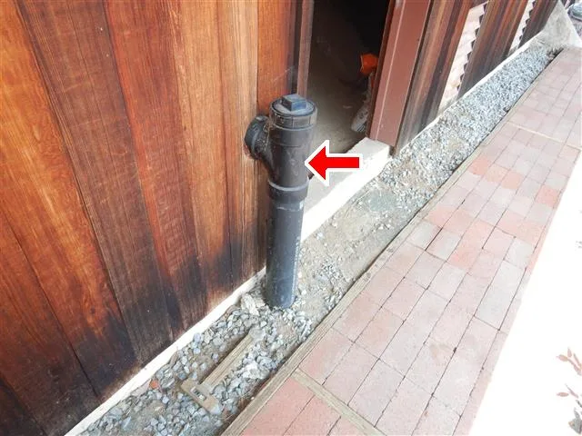 Inspection photo: cleanout access