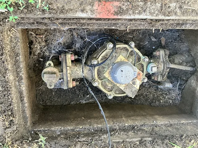 Inspection photo: water meter backflow