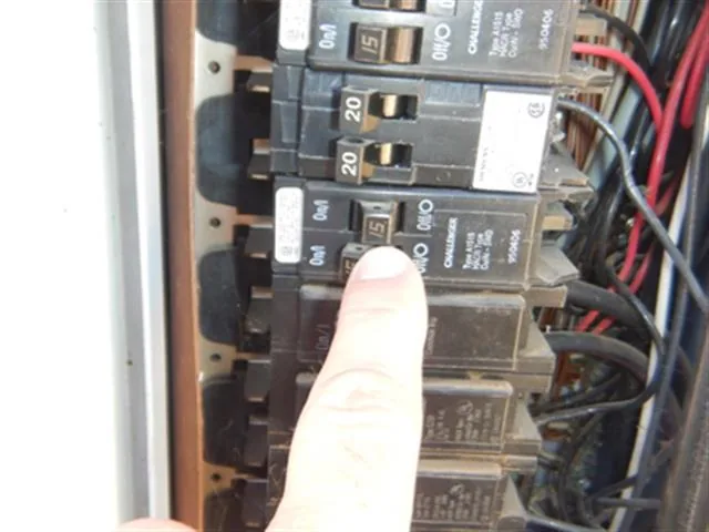 Inspection photo: electrical panel