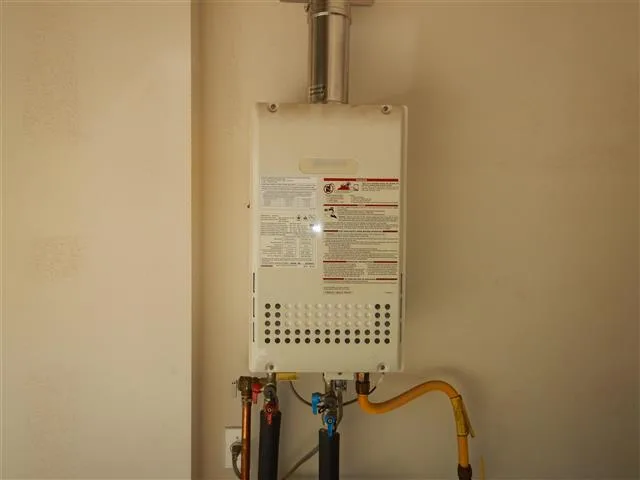 Inspection photo: tankless water heater