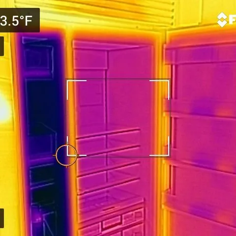Refrigerator, thermal scan